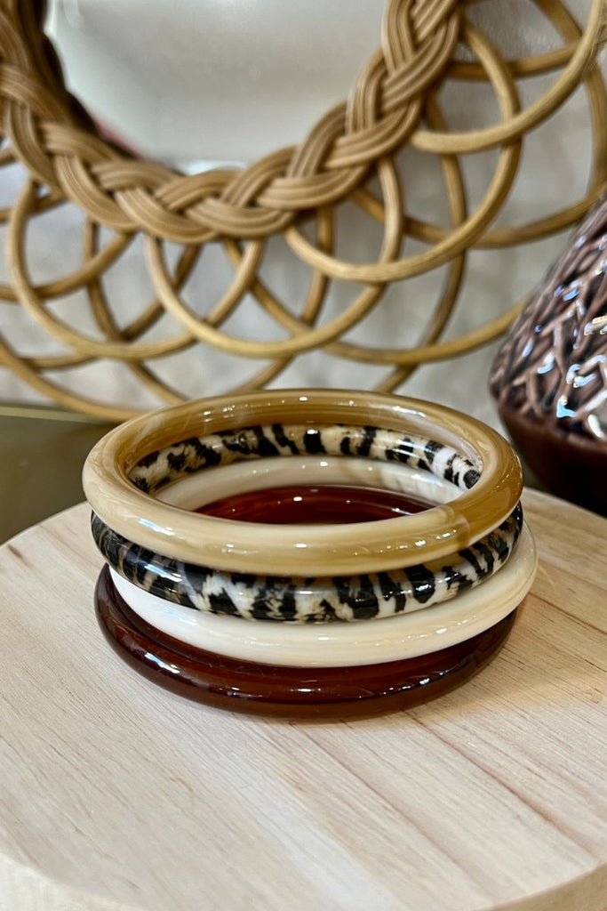 Bracelets Temi, couleur marron, matière acier inoxydable
