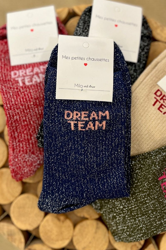 Chaussettes Dream Team, paillettes 5 coloris