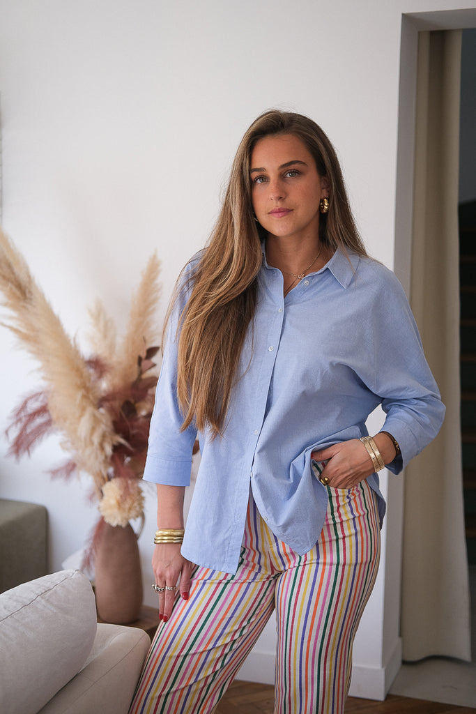 Chemise Cally, couleur bleu, marque Laure + Max