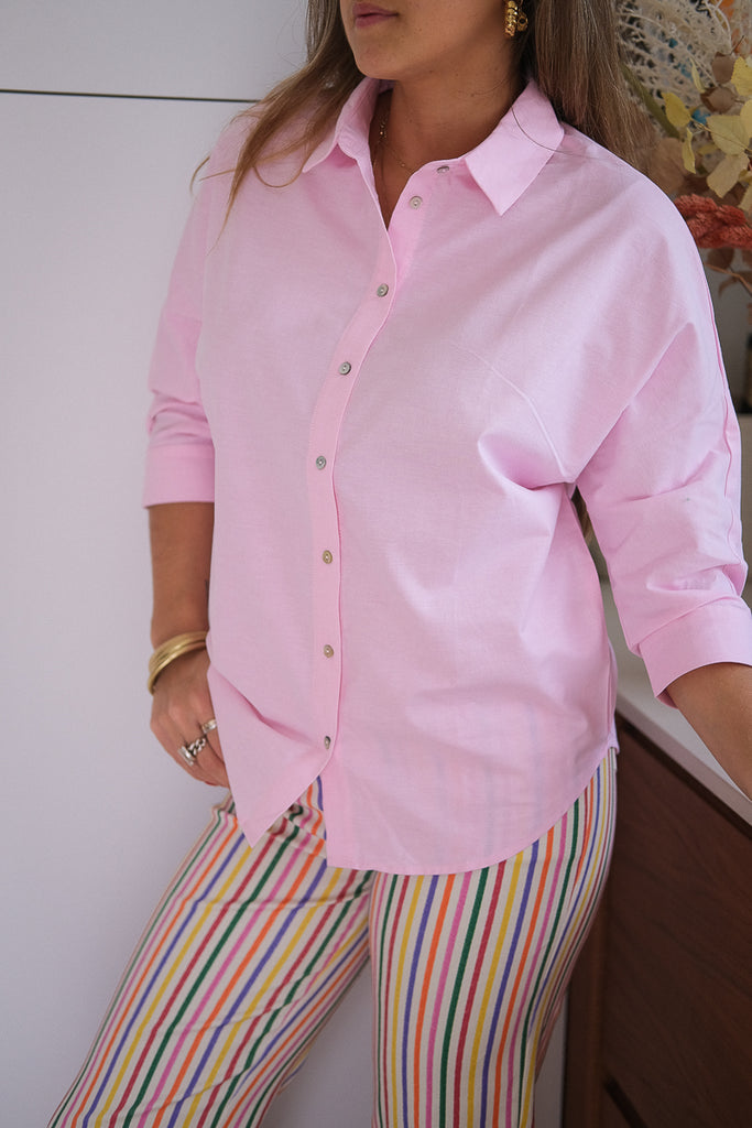 Chemise Cally, couleur rose, marque Laure + Max