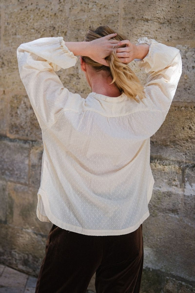 Chemise Cute, couleur ecru, marque Rue Mazarine