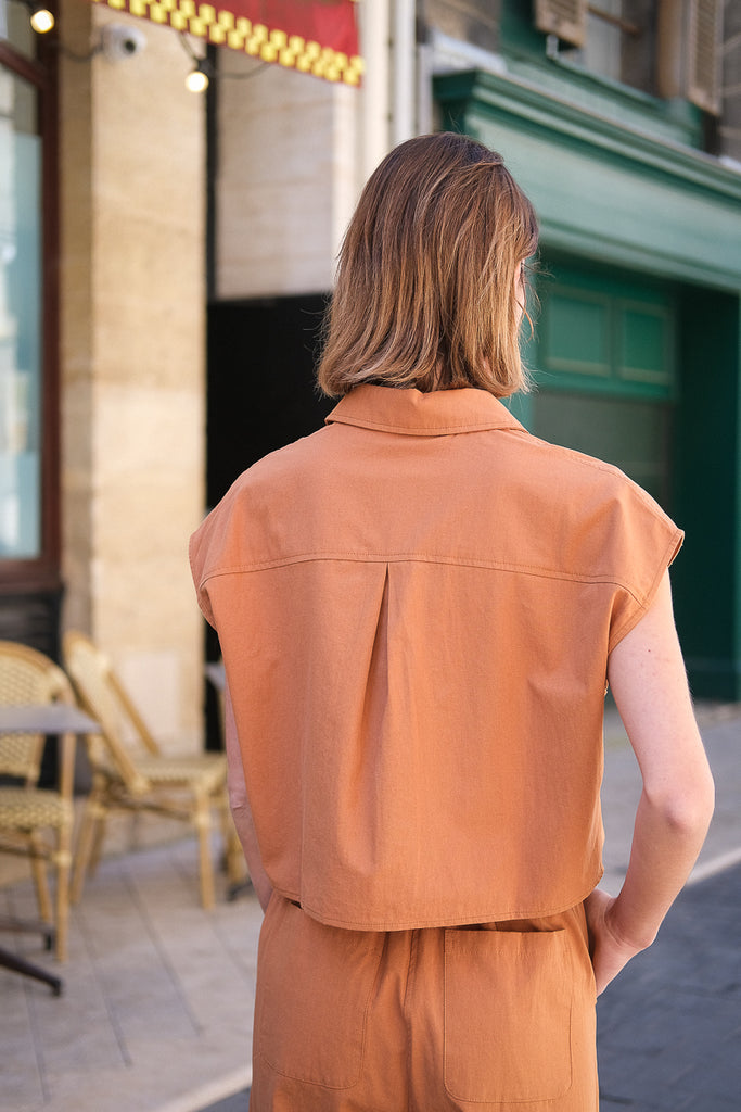 Chemise Rise, couleur terre, marque Grace & Mila