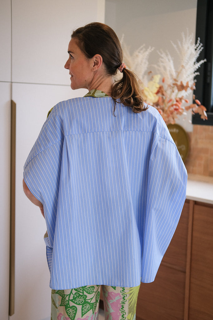 Chemise Romina, couleur verte, marque Orfeo