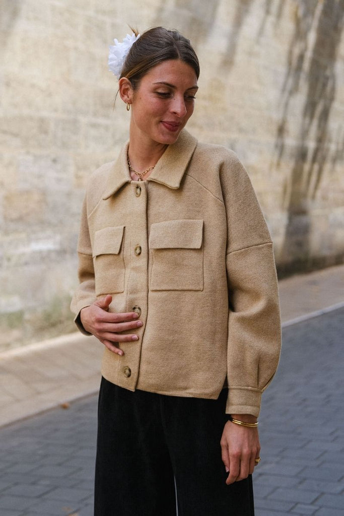 Gilet Camelia, couleur curry, marque Orfeo