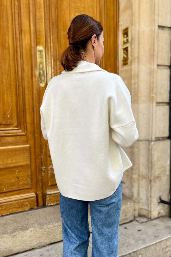 Gilet Camelia, marque Orfeo, 3 coloris : ecru, kaki et marine