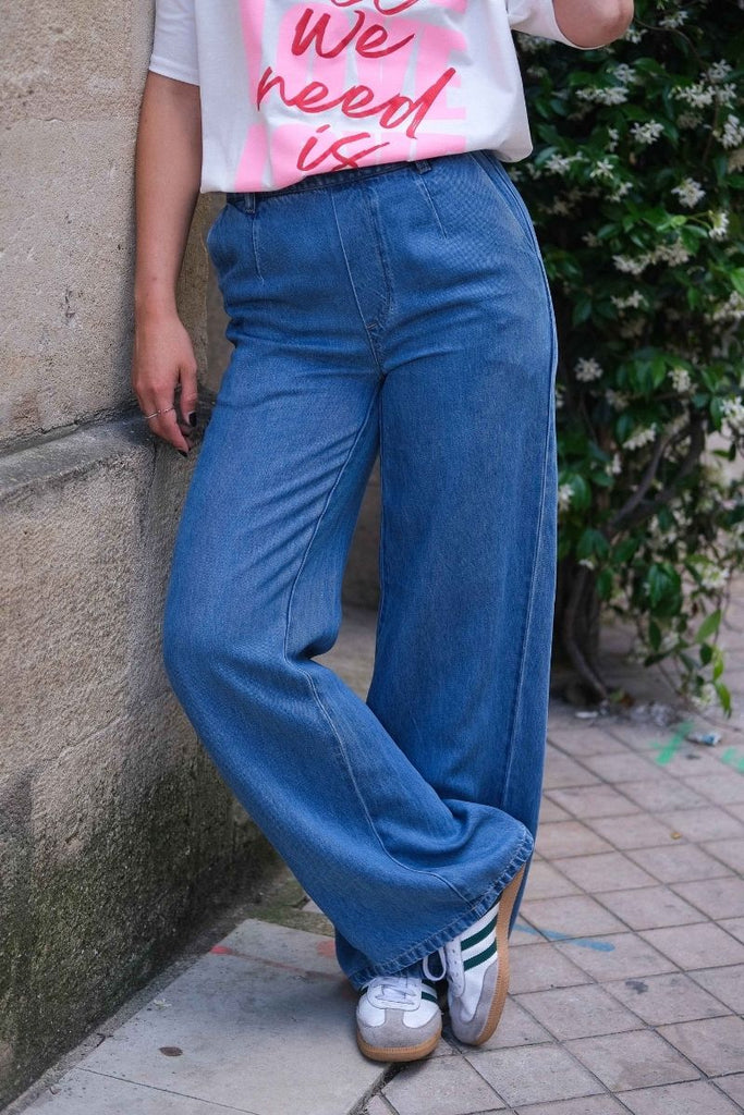 Pantalon Objframe, couleur jean, marque Object
