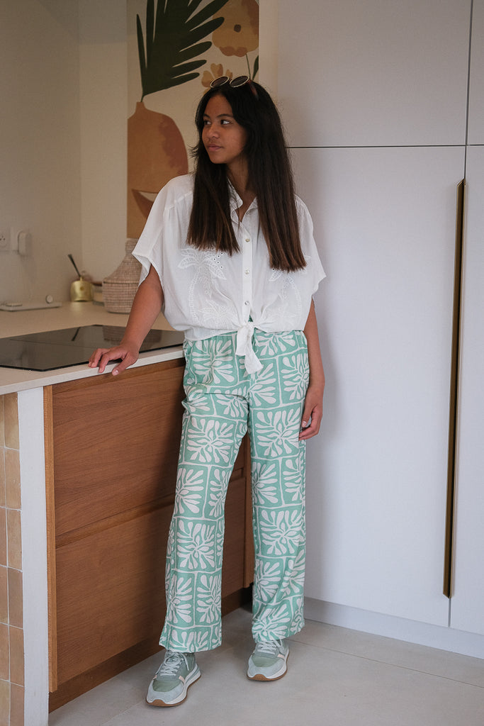 Pantalon Aline, couleur vert