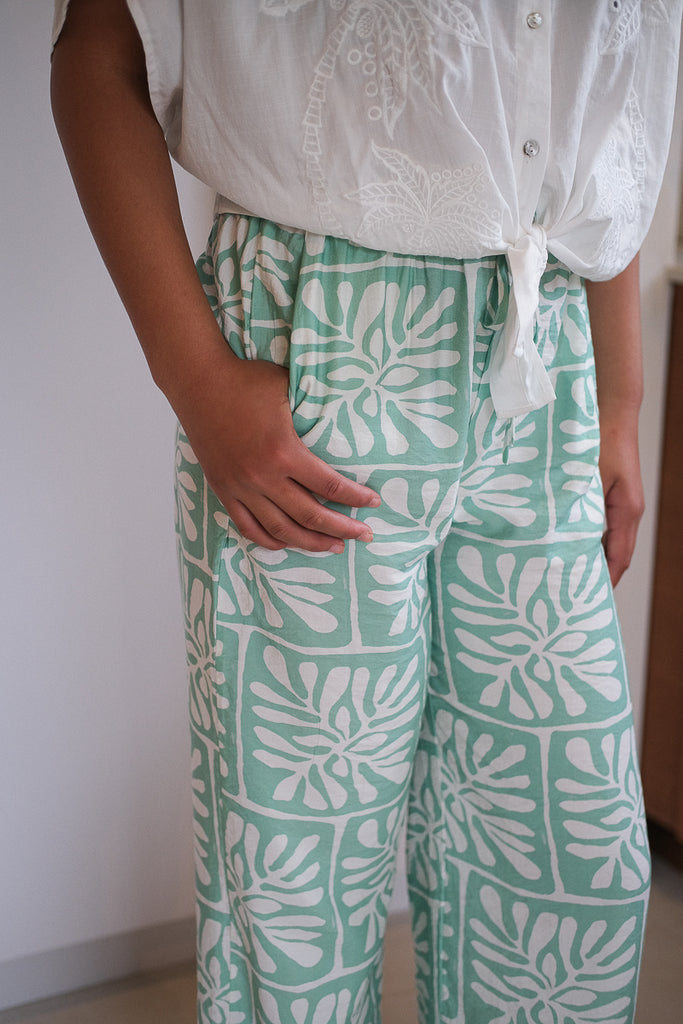 Pantalon Aline, couleur vert