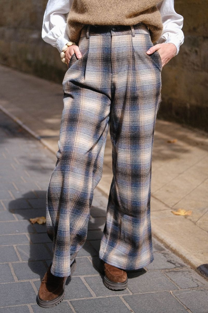 Pantalon Carole, marque See U Soon, couleur taupe