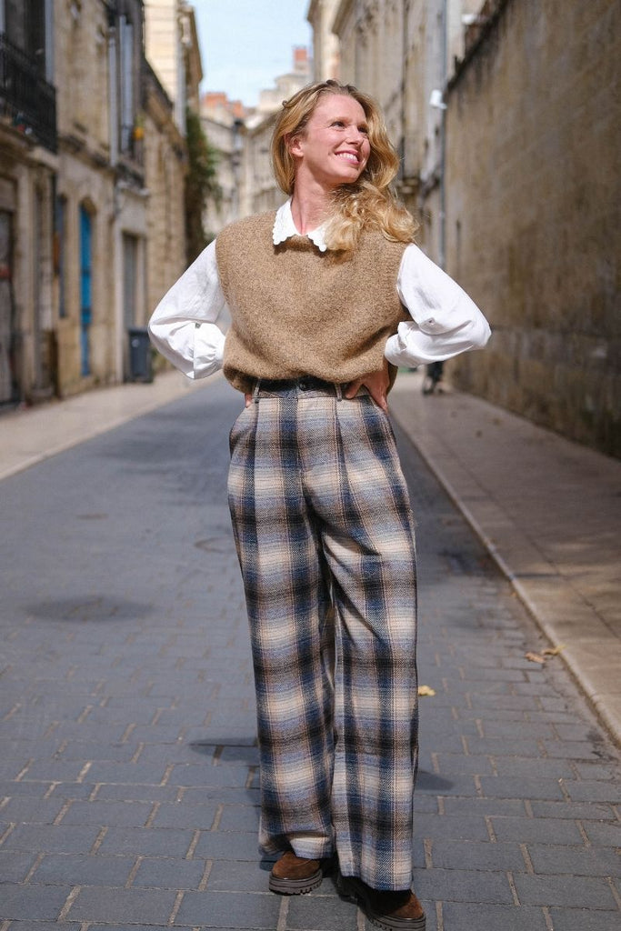 Pantalon Carole, marque See U Soon, couleur taupe