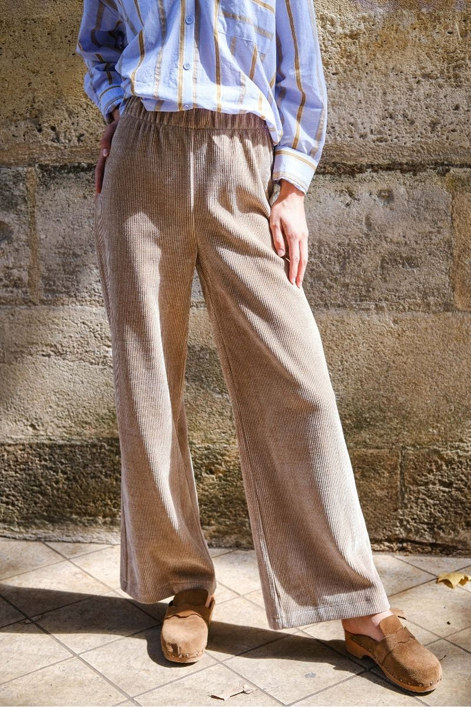 Pantalon Cola, couleur noisette, marque Rue Mazarine