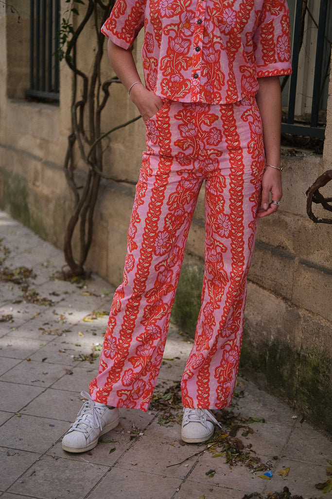 Pantalon Palon, couleur rouge, marque Laure et Max
