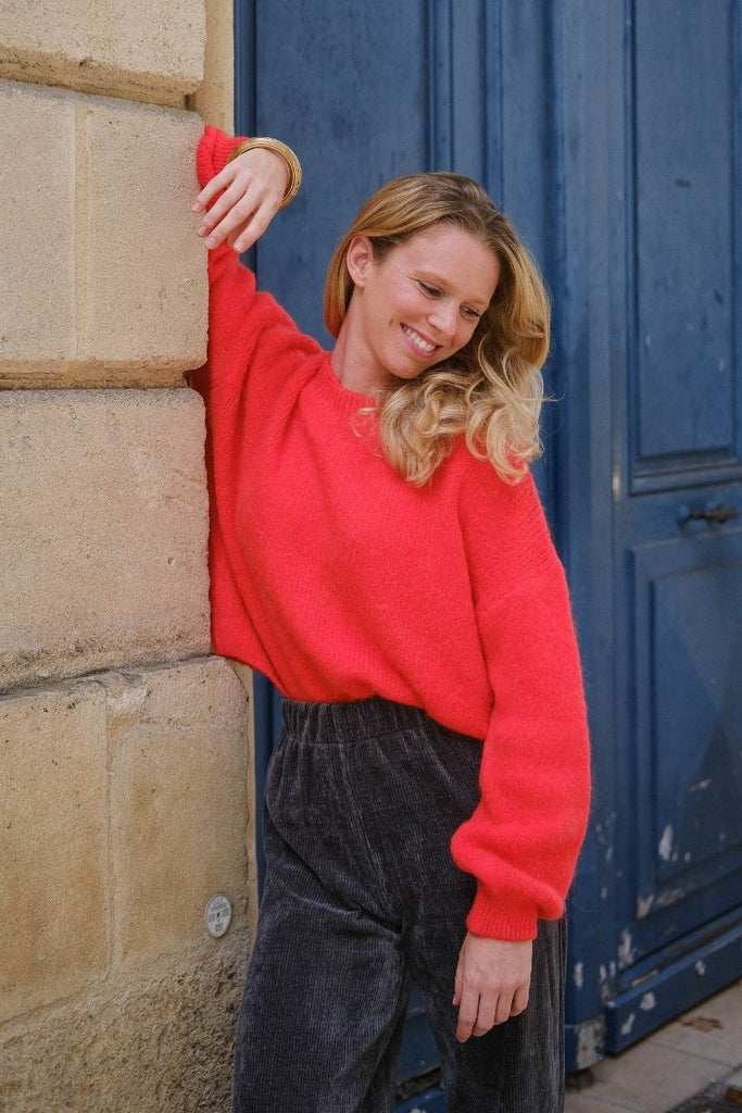 Pull Mia, couleur rouge, marque Laure + Max