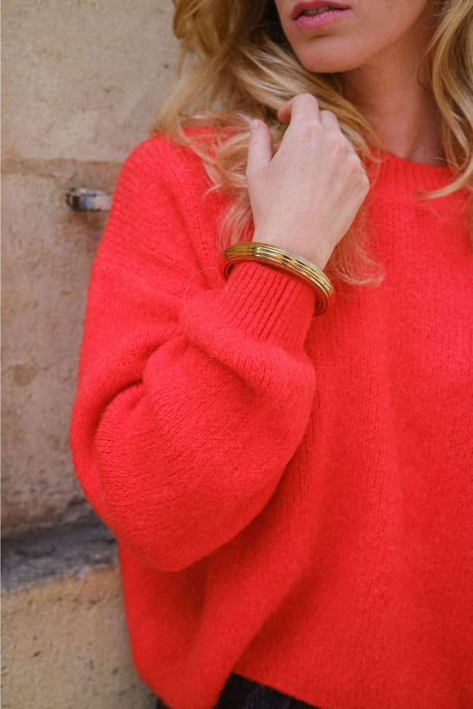 Pull Mia, couleur rouge, marque Laure + Max