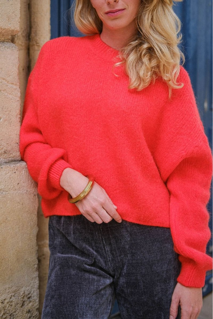 Pull Mia, couleur rouge, marque Laure + Max