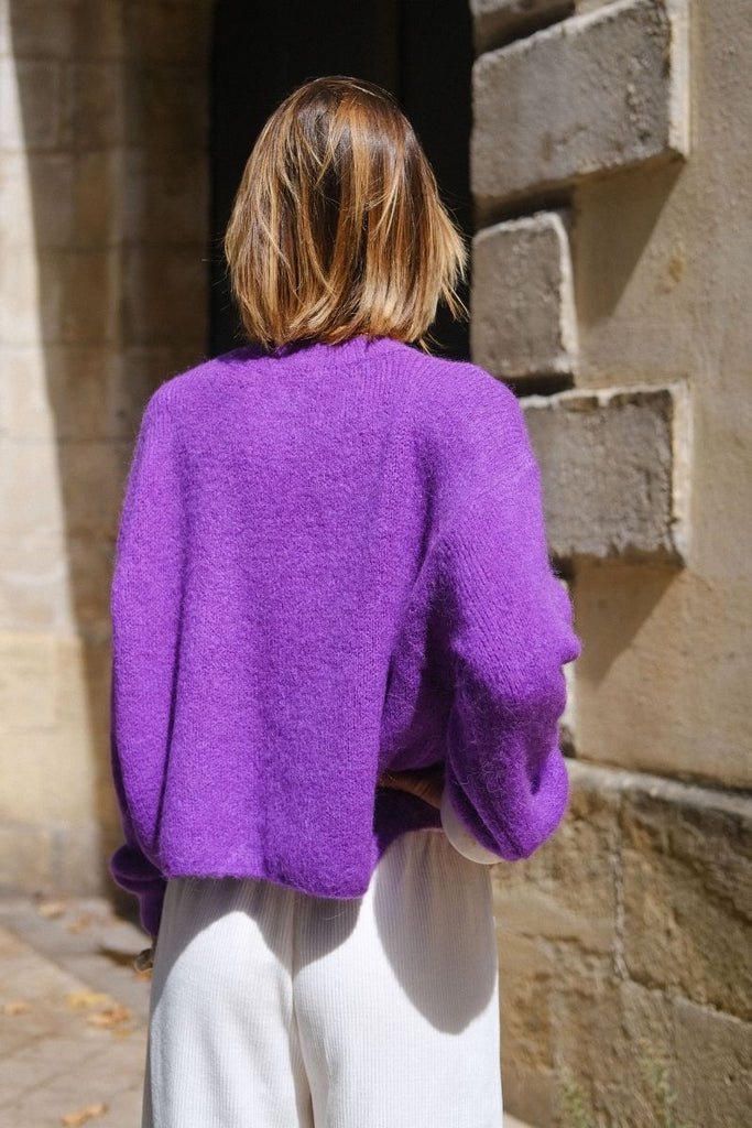 Pull Mia, couleur violet, marque Laure + Max