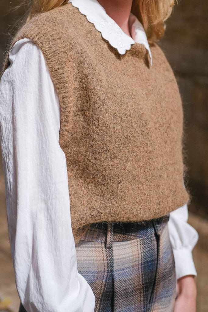 Pull Mirta, couleur noisette, marque Orfeo