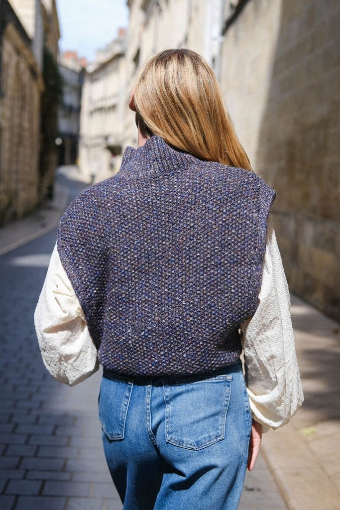 Pull Solarium, couleur bleu, marque Rue Mazarine