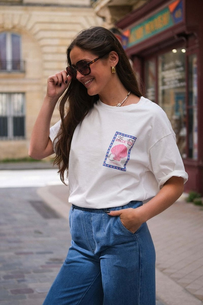 t-shirt Dolce Vita, couleur blanc, taille unique