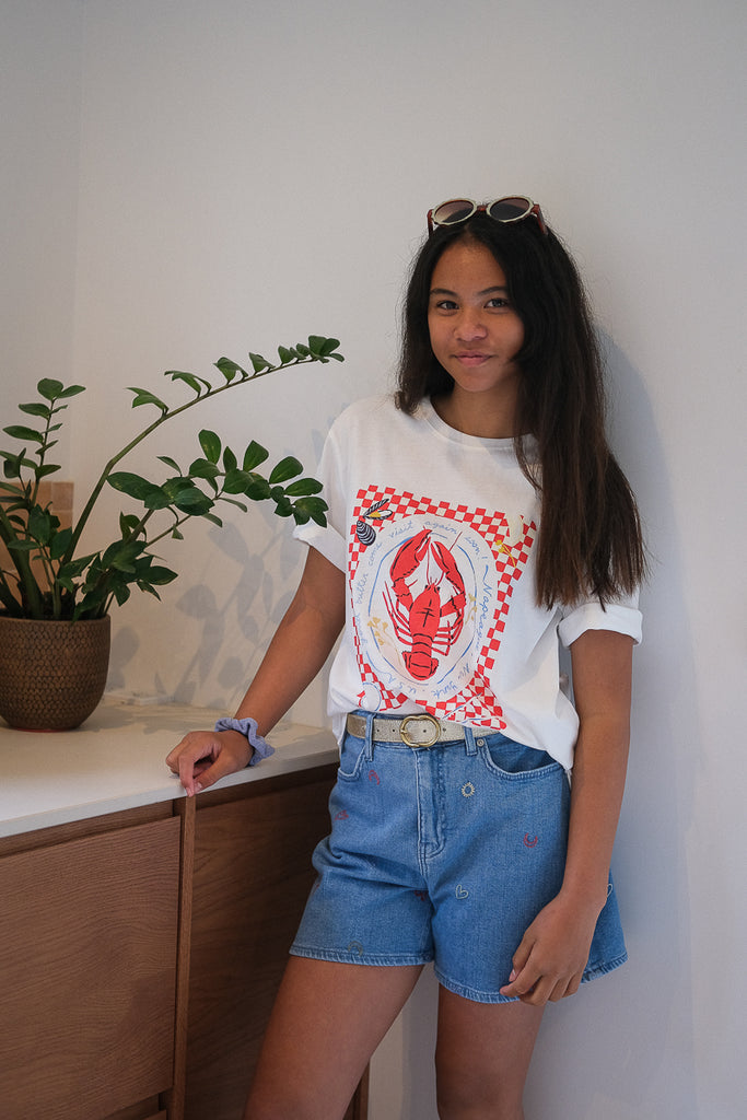 T-shirt Homard, couleur écru