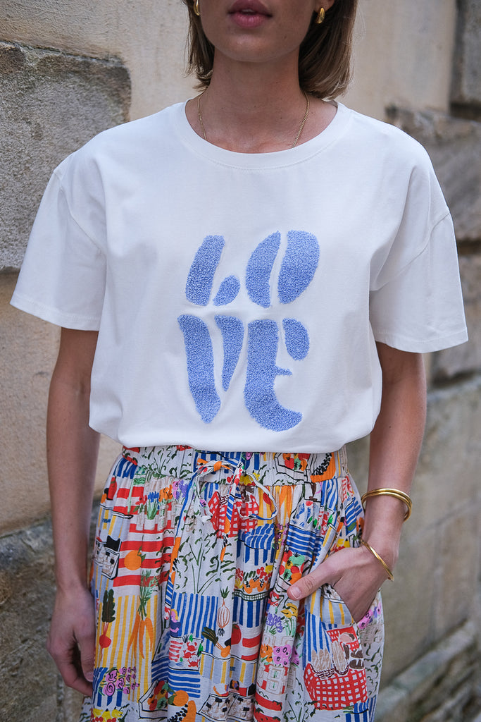 T-shirt-love-bleu-ciel