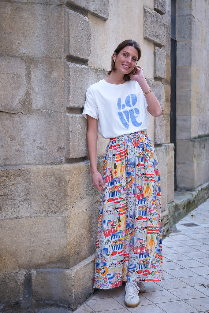 T-shirt-love-bleu-ciel