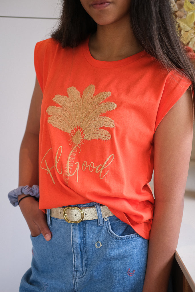 T-shirt Montane, couleur orange, marque Orfeo