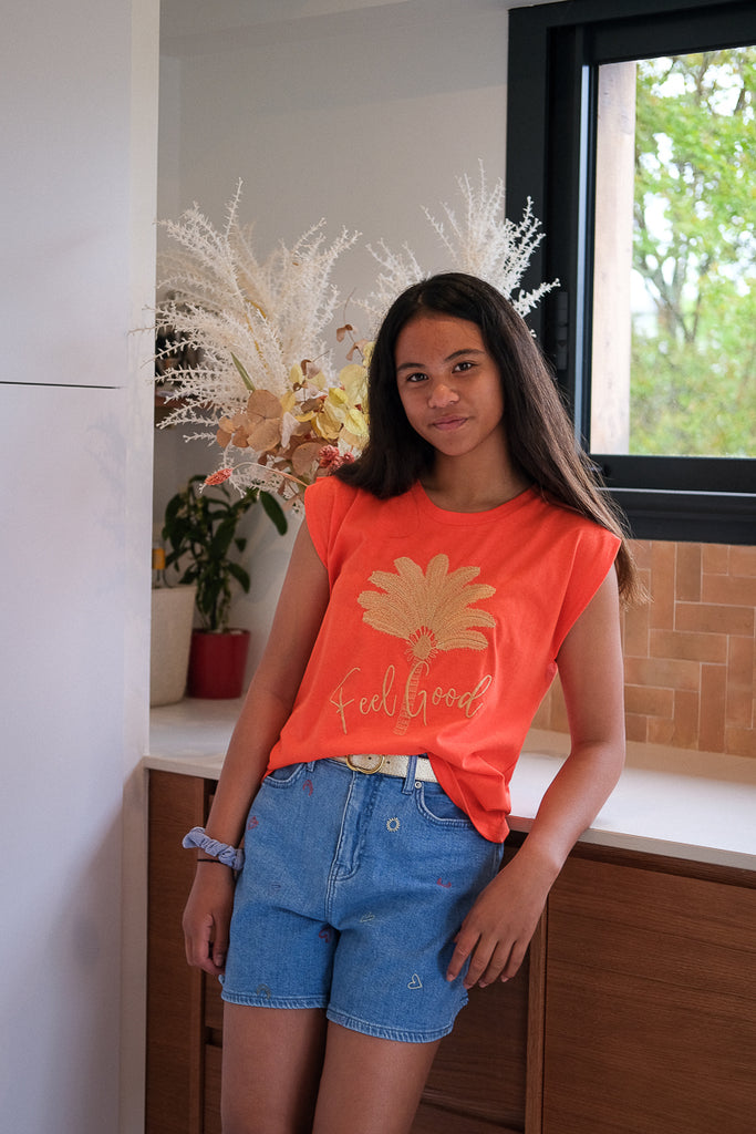 T-shirt Montane, couleur orange, marque Orfeo