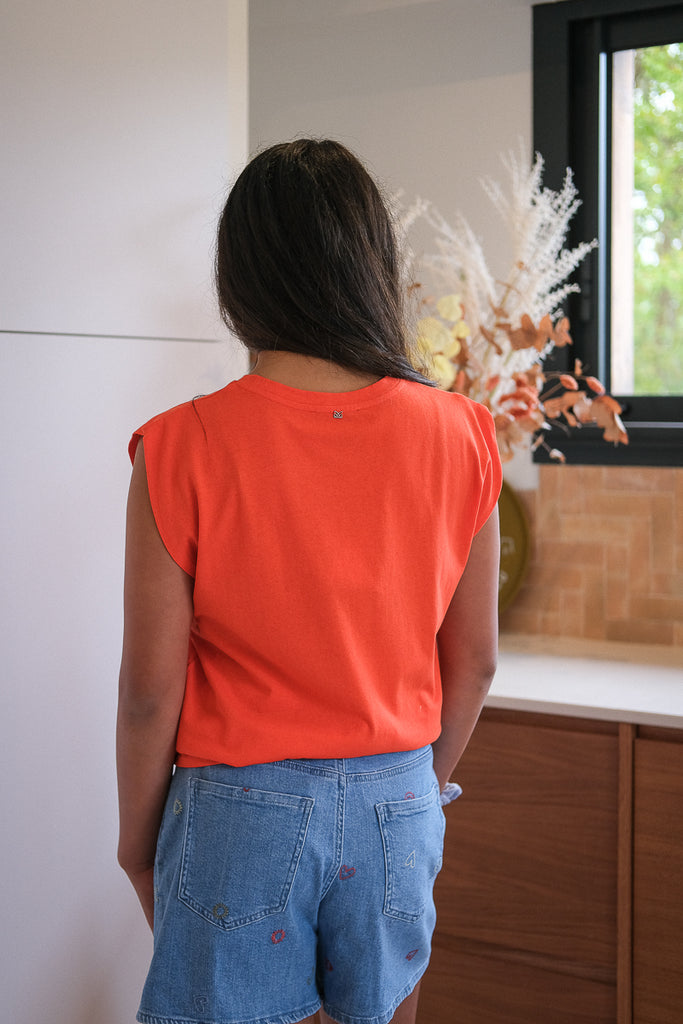 T-shirt Montane, couleur orange, marque Orfeo