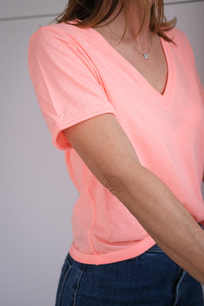T-shirt Twin, couleur orange, marque Laure + Max