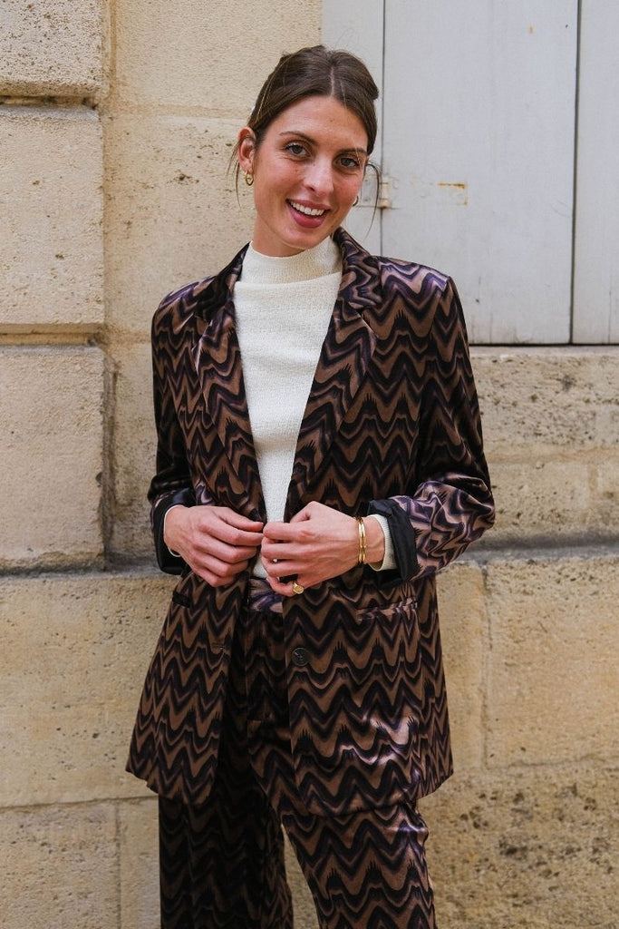 Veste Dania, couleur marron, marque See U Soon