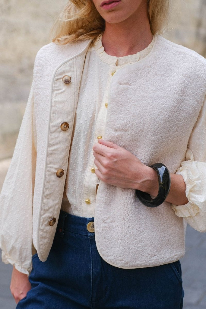 Veste Seth, couleur ecru, marque Grace & Mila