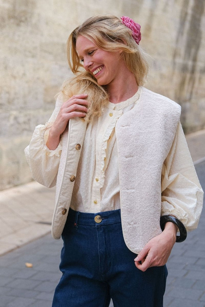 Veste Seth, couleur ecru, marque Grace & Mila