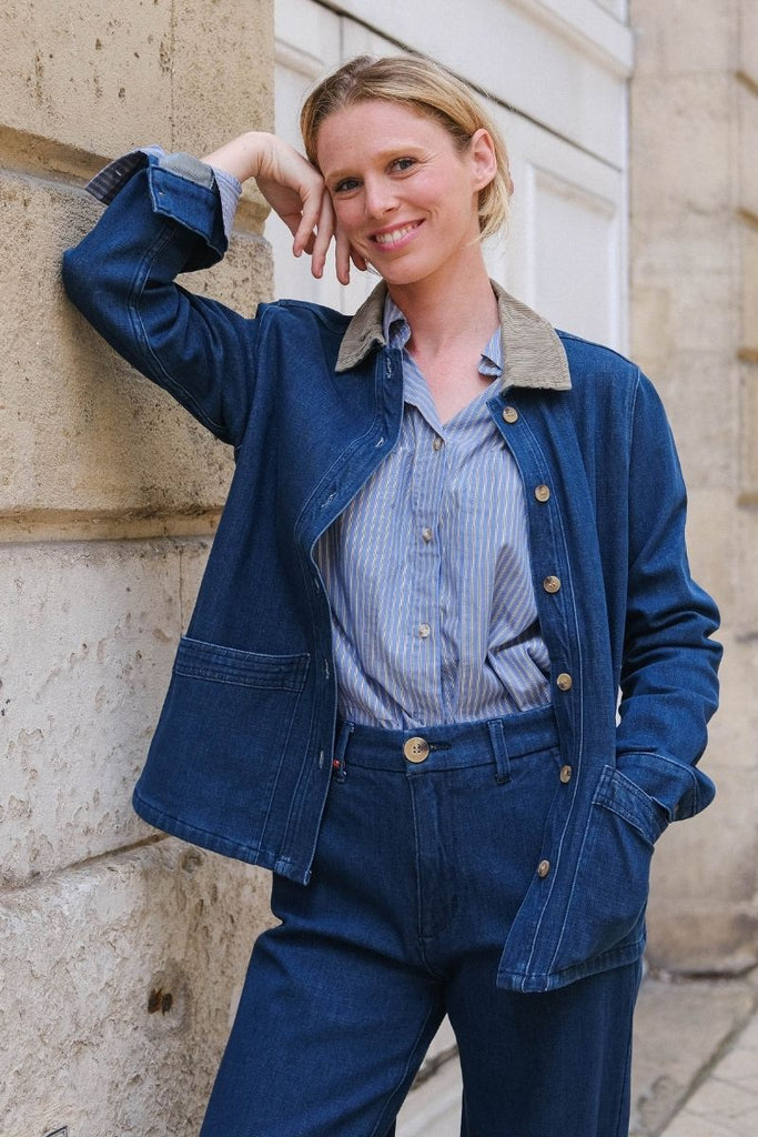 Veste Vivian, couleur bleu, marque F.A.M